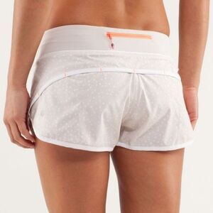 Lululemon polka dot speed up shorts size 8